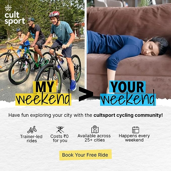Urban Terrain UT5001S27.5 Bolt Steel MTB 27.5T Mountain Cycle - Disc Brake with Free Cycling Event and cultsport App Tracking (17.5 Inches Frame, Ideal for Unisex) Urban Terrain UT5001S27.5 Bolt Steel MTB 27.5T Mountain Cycle - Disc Brake with Free Cycling Event and cultsport App Tracking (17.5 Inches Frame, Ideal for Unisex)